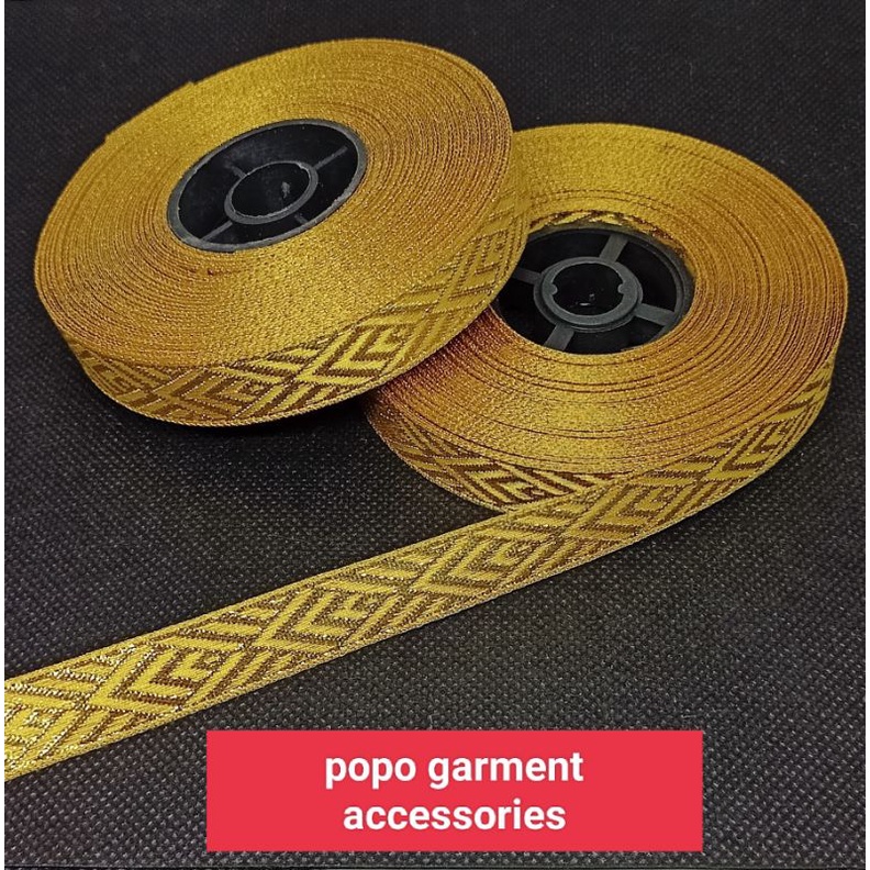RENDA PITA / MT-03 UKURAN:1.2CM ( ISI:17YARD )