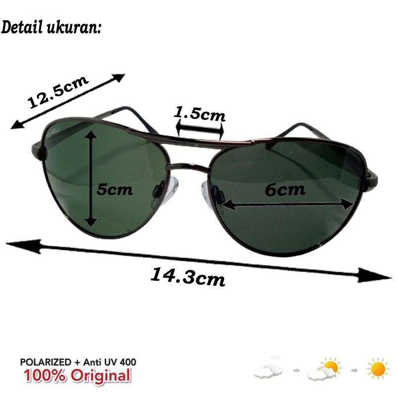 BARU! Kacamata hitam anti uv  lensa polarized fashion pria wanita kaca mata gaya korea style sunglasses glass unisex fashion outdor aviator