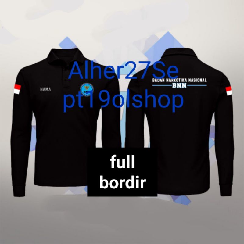 bisa satuan kaos BNN kaos polo BNN kaos kerah BNN baju BNN seragam BNN polo shirt BNN pakaian BNN