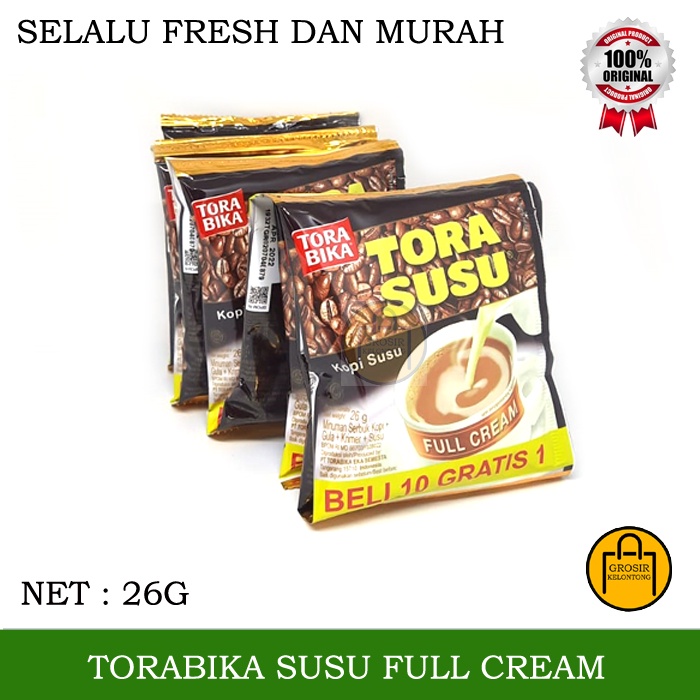 

TORABIKA SUSU MINUMAN INSTANT FULL CREAM MILK COFFEE TORA KOPI