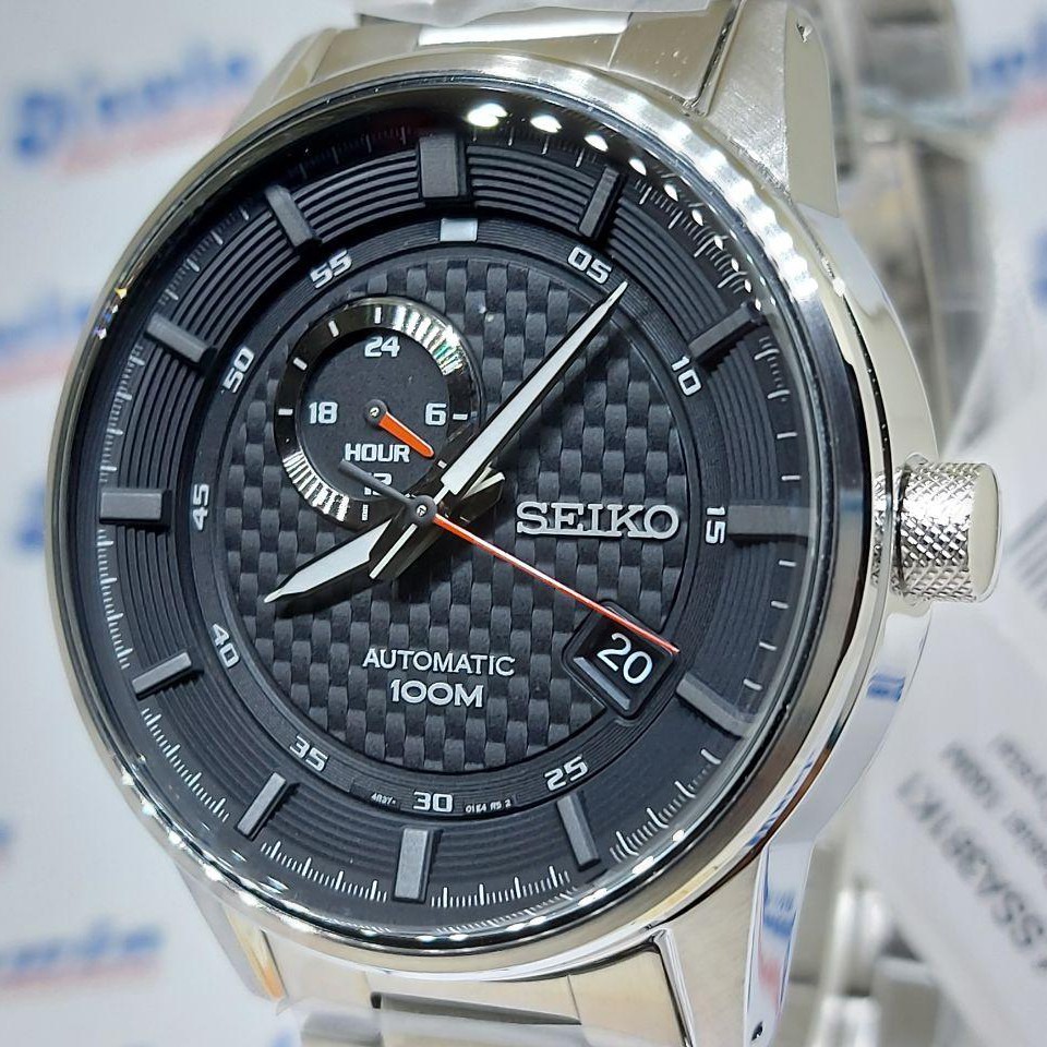 Seiko Automatic SSA381K1 Black Dial - Jam Tangan Pria SSA381