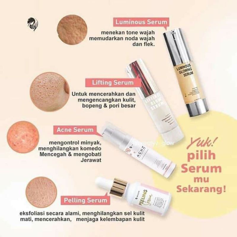 ALL SERUM MS GLOW , SERUM LIFTING , SERUM GOLD , SERUM LUMINOUS , SERUM ACNE MS GLOW