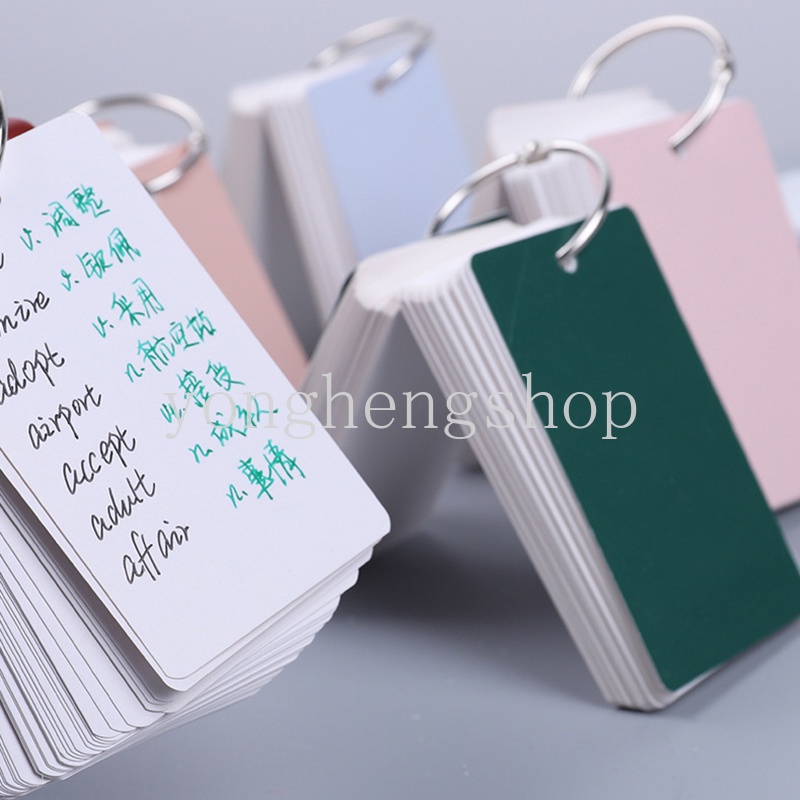 100 Lembar Buku Catatan / Diary / Memo Loose leaf Kosong Portable Untuk Sekolah