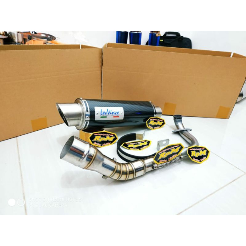Knalpot Leovince gp corsa Beat fi - Beat karbu