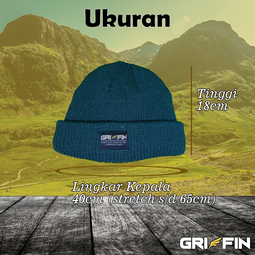 Beanie Hat Kupluk Pria Windblow Griffin Distro Skate Dewasa Keren