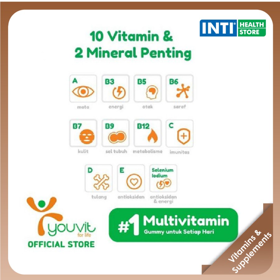 Youvit | Multivitamin Dewasa | 7 day | 30 day | Vitamin Dewasa