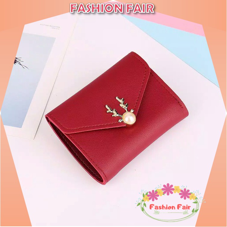 [IMPOR] Fashion Fair - Dompet Lipat Mini Tanduk Rusa Cewek Dompet Cewek Dompet Fashion Import