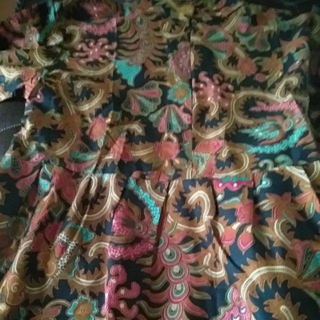 Long Dress Batik Gamis Batika Nadine Manggar Kobis Kupu Padi Ulir Manis Gendis Marsya Moszaik..