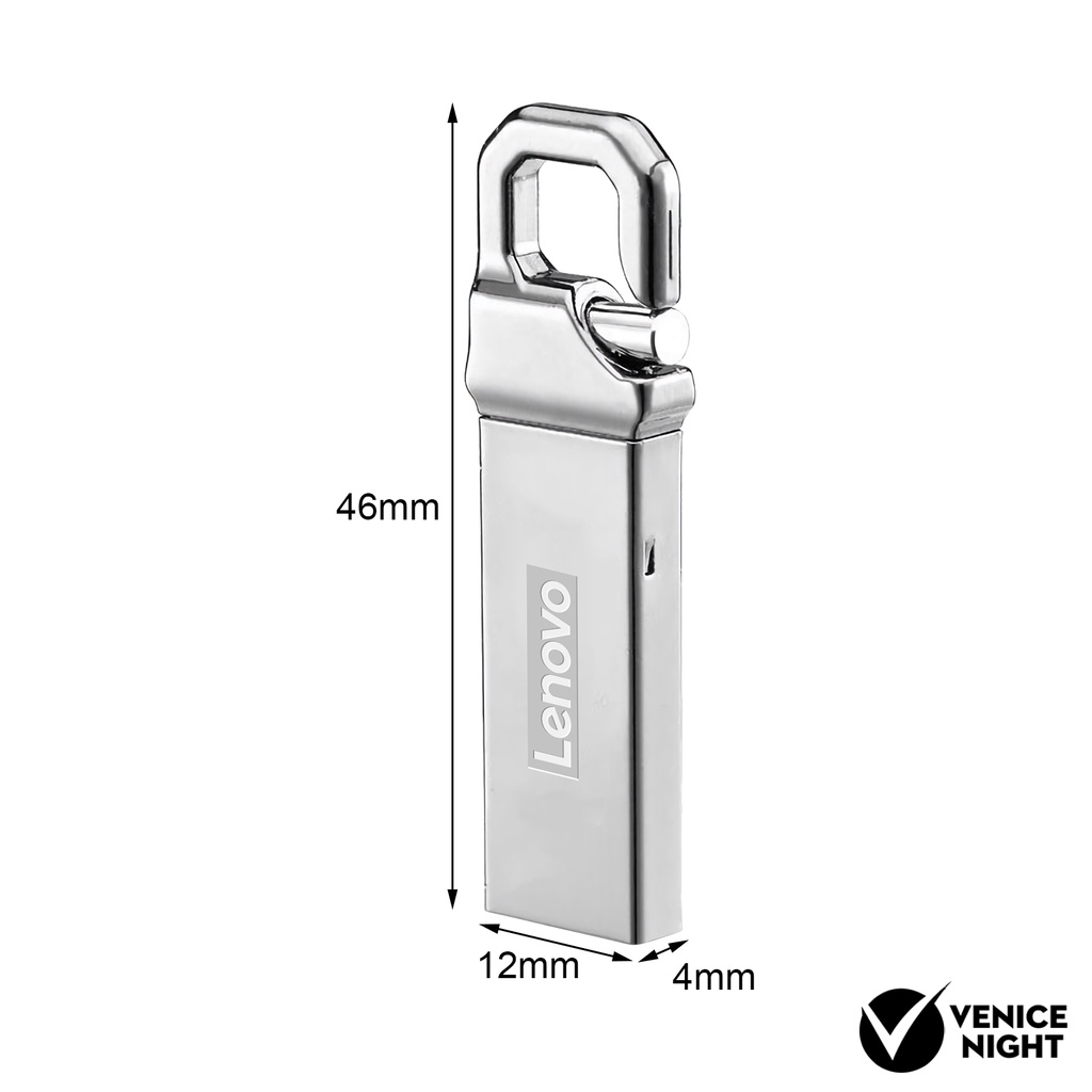 LENOVO (SF) Flashdisk USB 3.0 High Speed Anti Air Kapasitas 4GB / 8GB / 16GB / 32GB / 64GB / 128GB Warna Silver Untuk Komputer