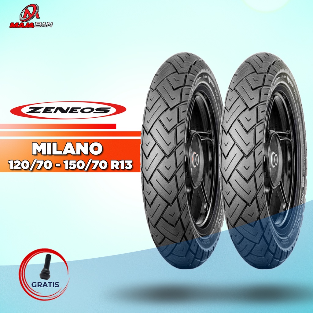 Paket Ban Motor YAMAHA NMAX // ZENEOS MILANO 120/70 - 150/70 Ring 13 Tubeless