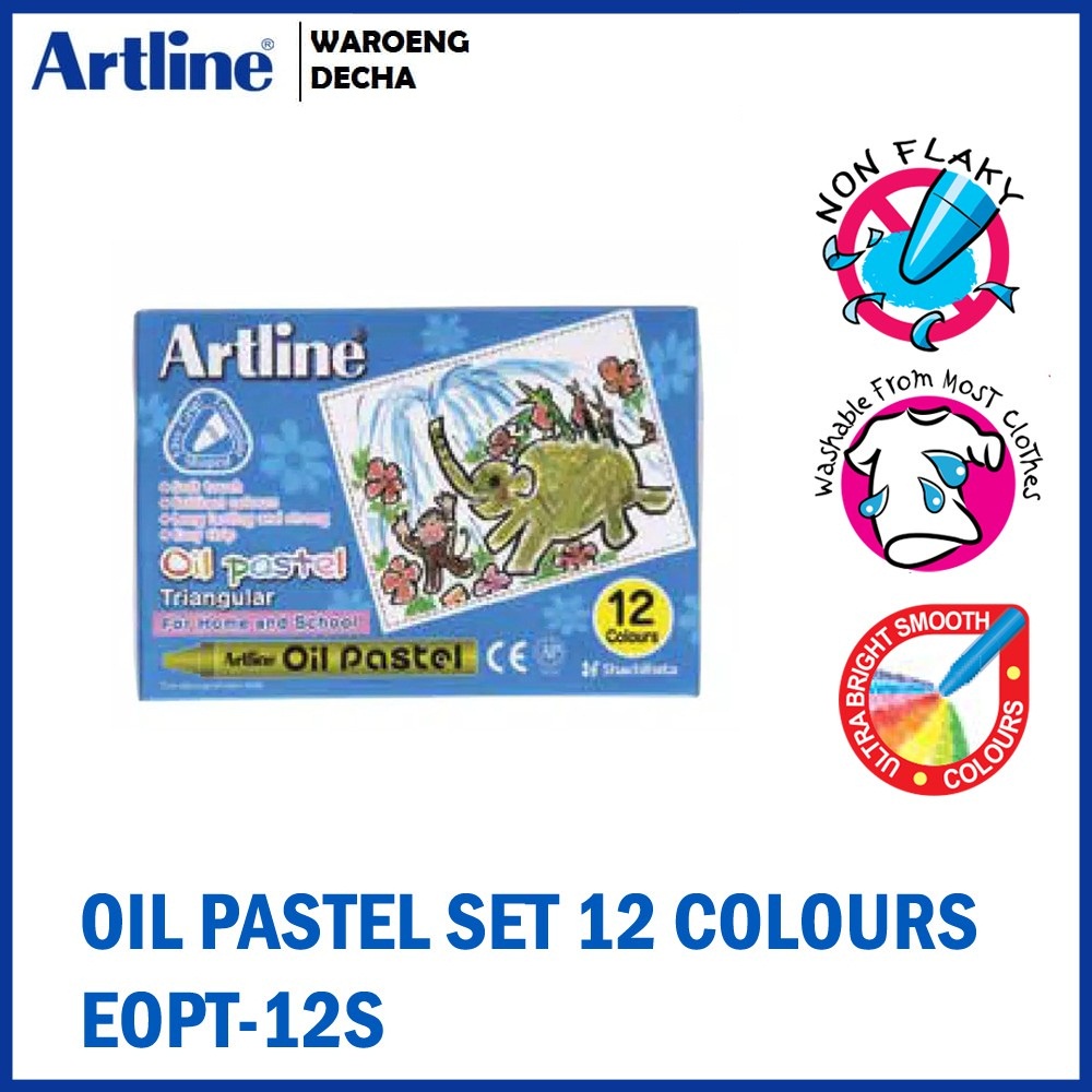 

Krayon ARTLINE Oil Pastel Set 12 Colours/24 Colour