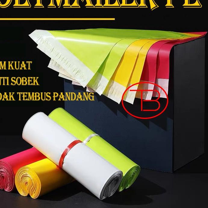 

Polymailer / Plastik Packing Online Shop 40X50CM LDPE WARNA Glossy Isi 100Pcs Lem Perekat Grosir
