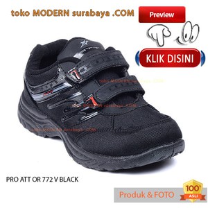 PRO ATT OR 772 V BLACK sepatu sekolah anak sneaker