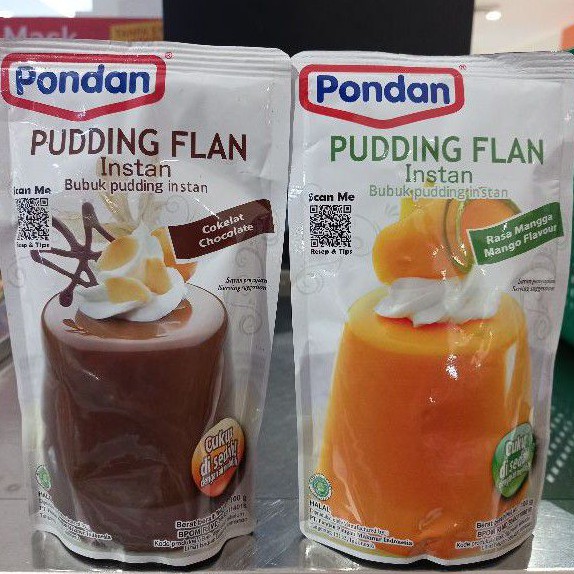 

Pondan pudding flan mangga/coklat 100 gr