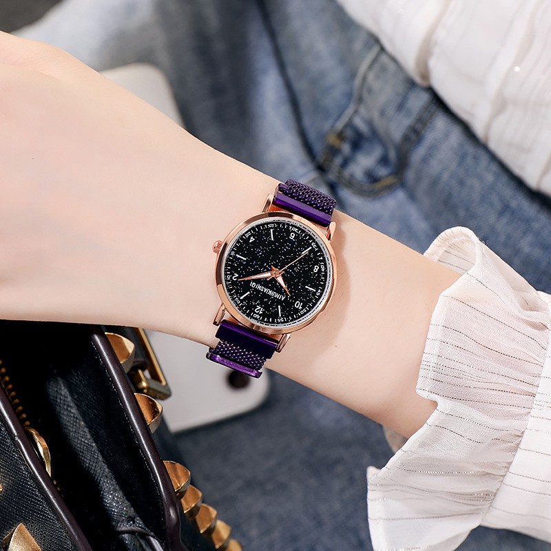 Jam Tangan Wanita Dengan Strap Rantai Pasir Analog (010SL)