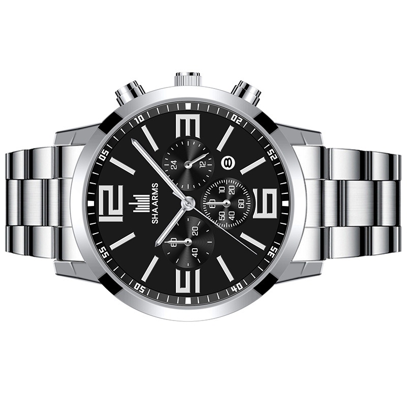 JAM TANGAN PRIA IMPORT RANTAI BESI SILVER PANDEV JAM104S3 PREMIUM COWOK KEREN BRANDED KEKINIAN REMAJA DEWASA LAKI STAINLESS STEEL MURAH FASHION