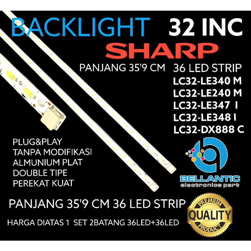 BACKLIGHT SHARP LC32LE340M-LC22LE240M-LC32LE338i-LC32LEDX888i