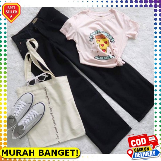 Celana Boyfriend Wanita Jeans Rawis Boyfriend Wanita Celana Boyfriend Jumbo Sobek Kekinian Premium T