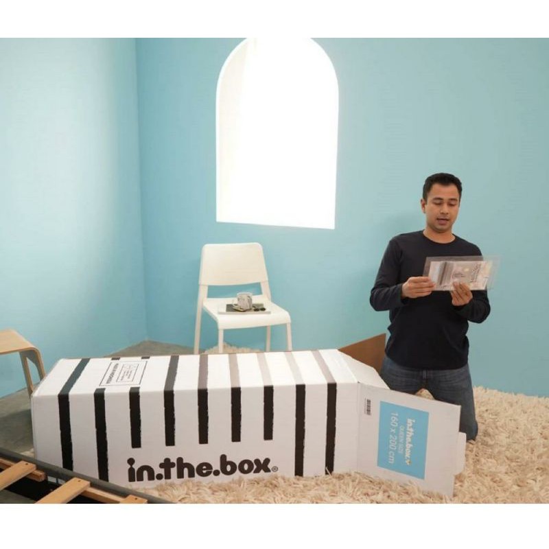 Harga Ready Stock Kasur Springbed Asli Merek INTHEBOX Type X 160x200 Kasur Raffi Ahmad Matras Vacuum