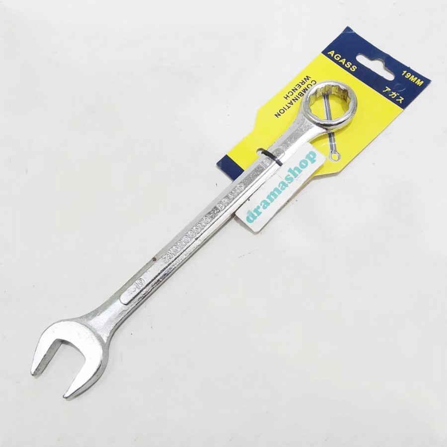 Combination spanner Wrench Kunci Kombinasi Ring Pas ringpas 19mm 19 mm