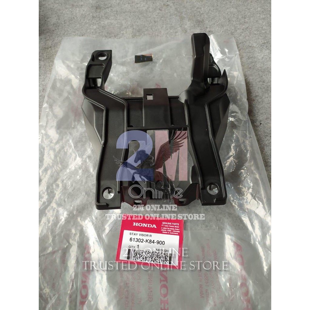 Mdr STAY VISOR R COVER BATOK BLK CRF 150L ORI AHM 61302-K84-900