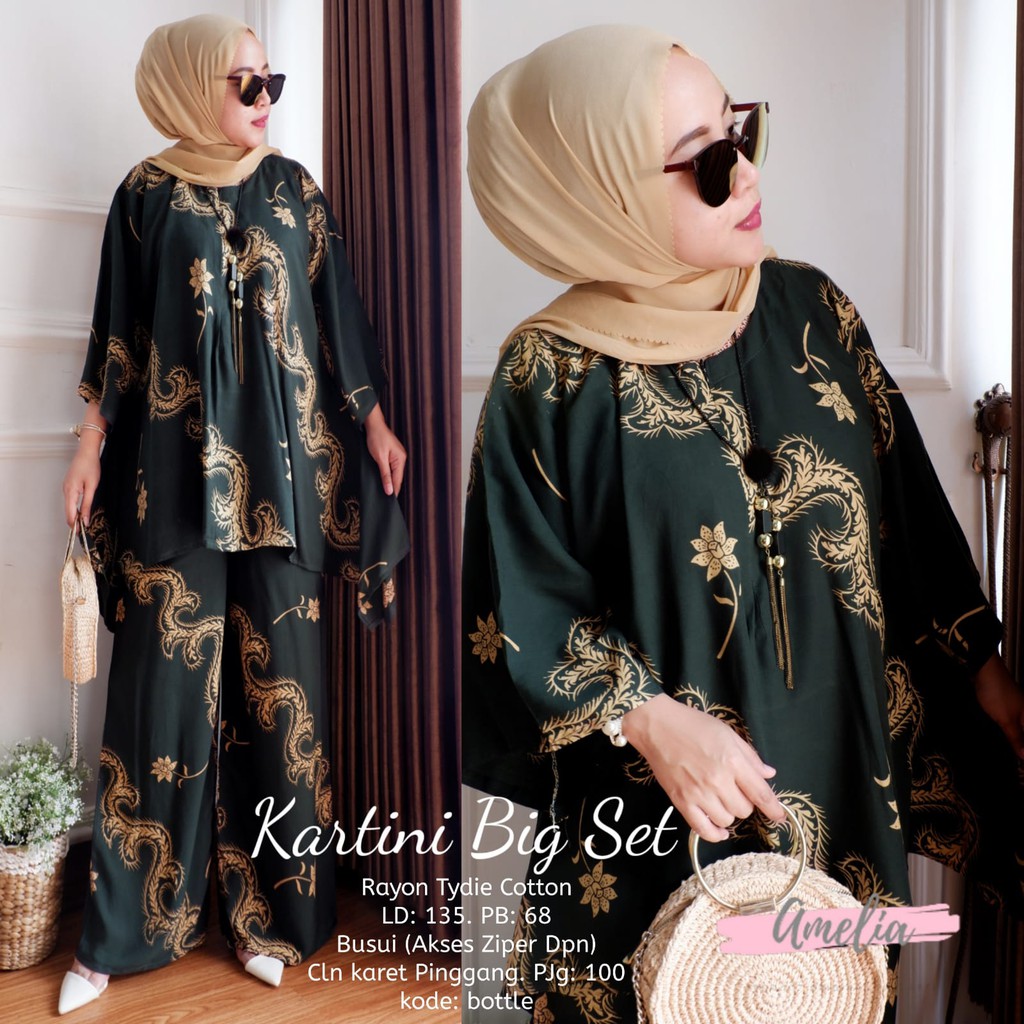 SETELAN MUSLIM DEWASA MURAH // KARTINI BIG SET // BY ORI AMELIA TERMURAH SHOPEE RESELLER WELCOME