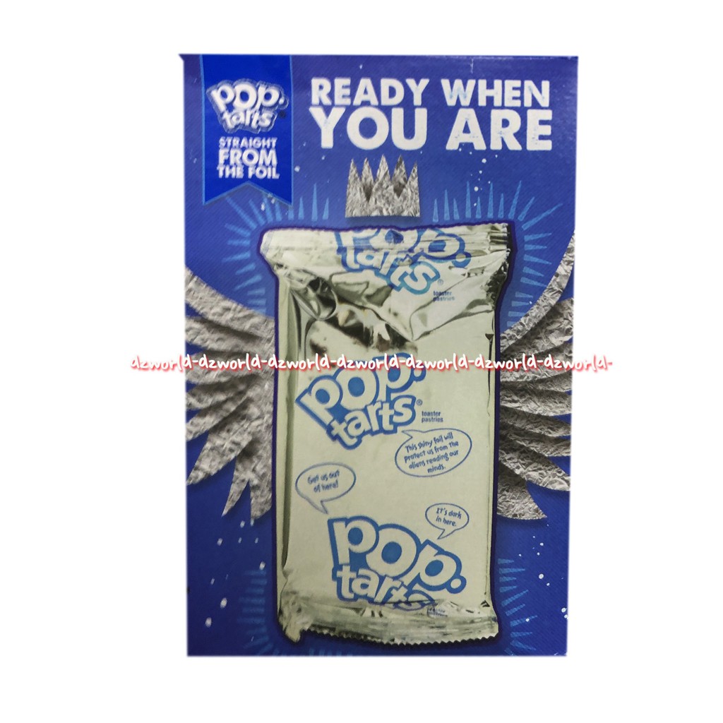 Pop Tarts Frosted Blueberry 8 Toaster Roti Instant Blue Berry Poptarts 416gr