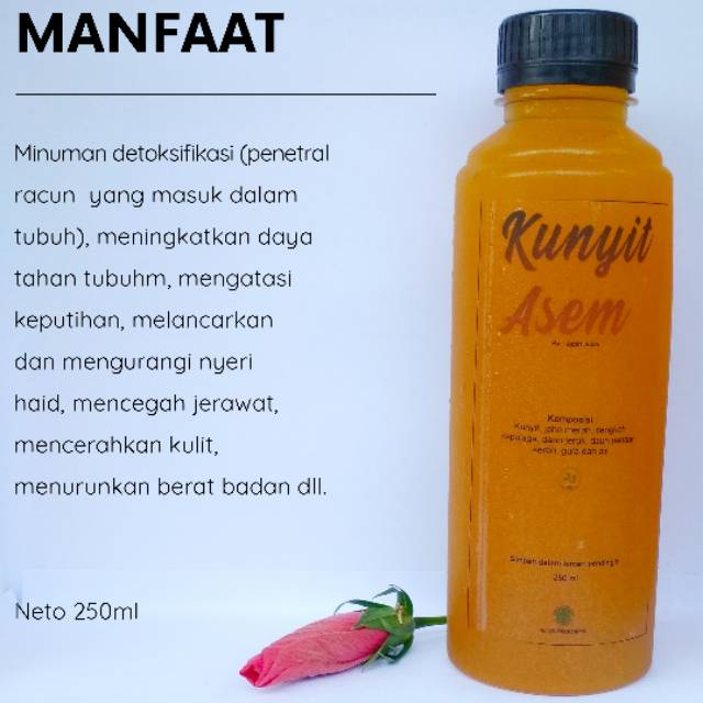 Kunyit Asem Kunyit Asam Utk Pria Dan Wanita Anak Anak Remaja Dewasa 250 Ml Jakarta Bakul Herbal Indonesia