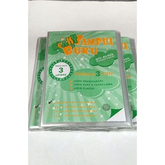 

Sampul buku tulis plastik pendek Beaky kwarto(20 lembar)