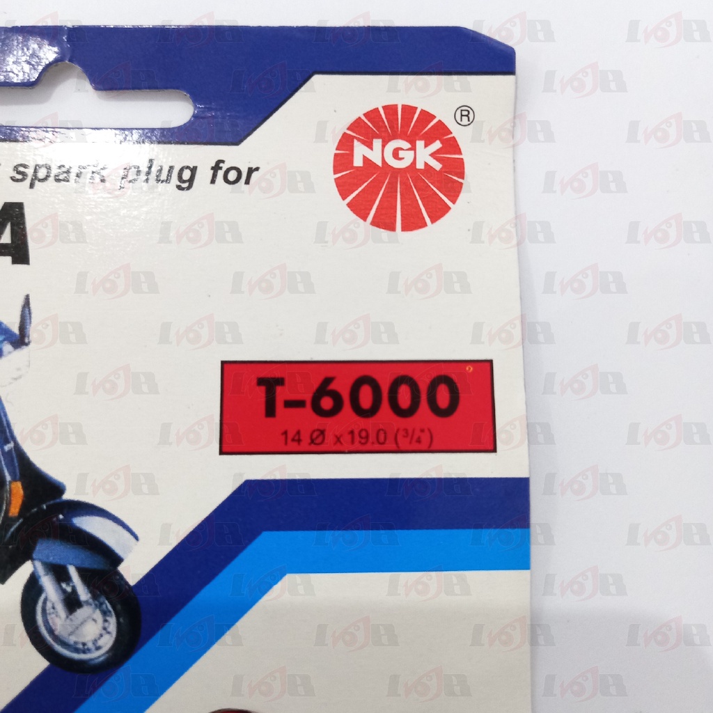 Busi NGK Vespa T6000 Drat Panjang Spartan Excel Spark Plug Busi Motor Vespa Piagio 2T