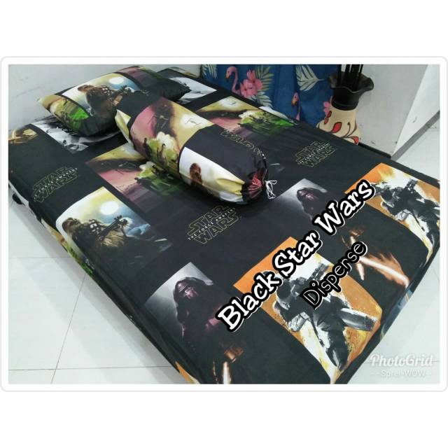 Promo Sprei Karakter Star Wars Black