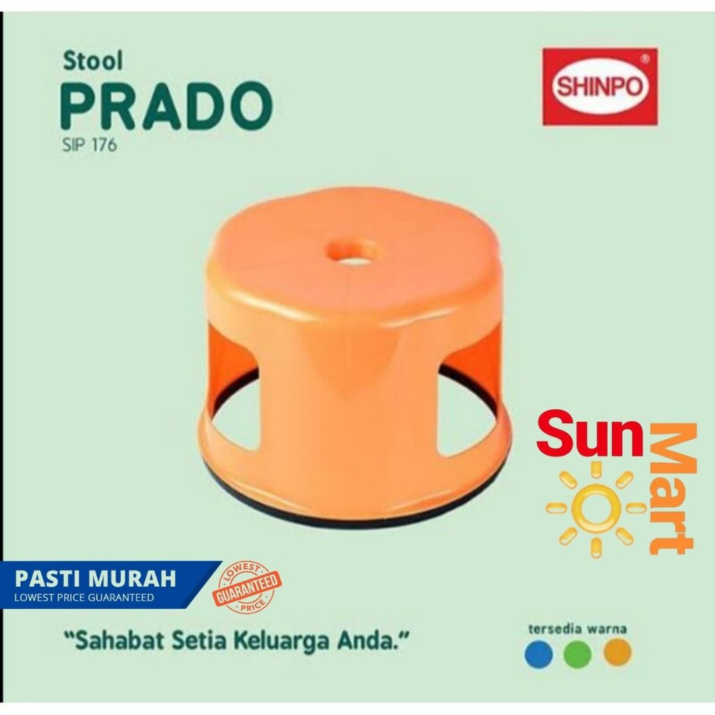 Shinpo Bangku Jongkok Kursi Jongkok Bulat Prado 25 cm tipe 176