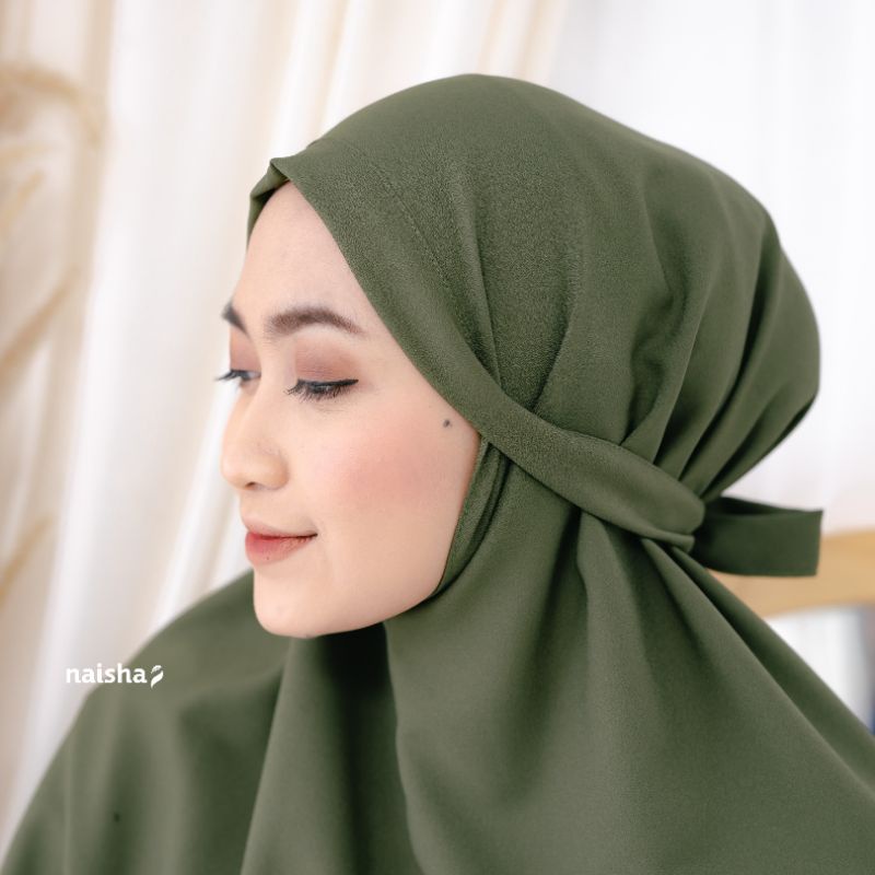 TISYA BERGO BY NAISA/BERGO DAILY/HARIAN/BERGO TALI/BERGO POLOS/KHIMAR/TERLARIS/Bahan Queen Strech