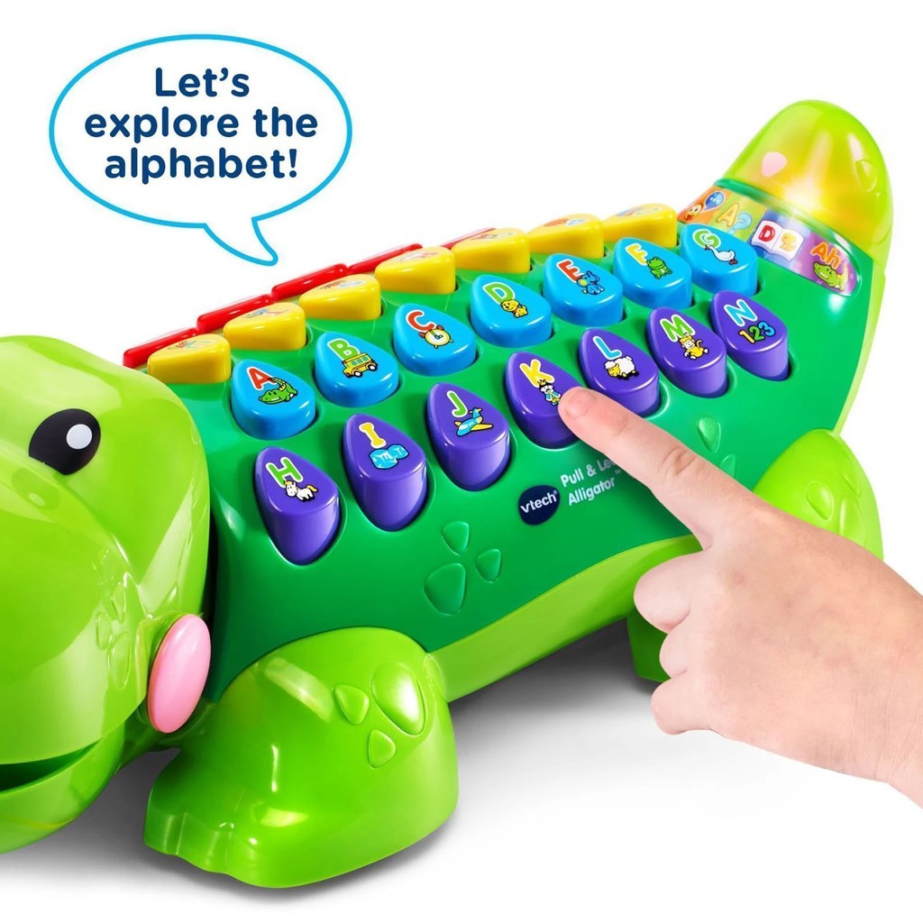 VTECH ALPHA-GATOR - Mainan Edukatif Anak Alphabet Bersuara Model Alligator Lucu