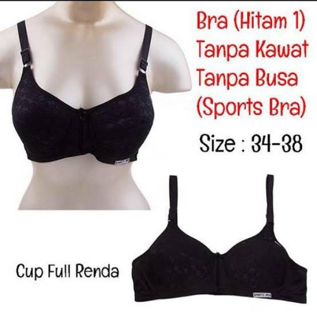 Pakaian Dalam Sport Bra / BH Wanita Tanpa Kawat Katun Murah