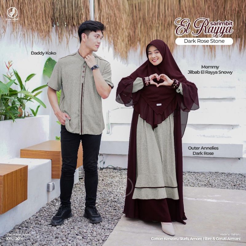 Gamis Alwa hijab Terbaru | El Rayya Sarimbit | Sarimbitan Modern Premium Jumbo