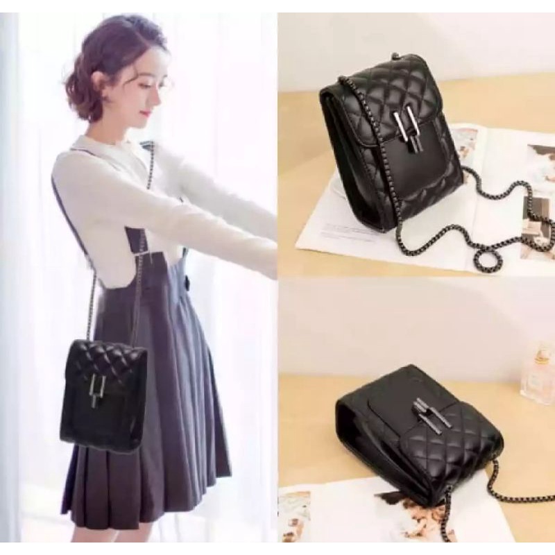 tas selempang hp/slingphone Kombi kunci y/selempang wanita/tas hp