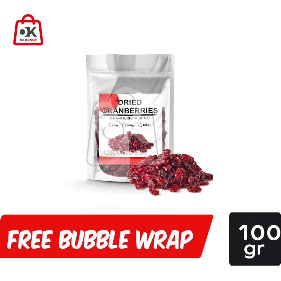 

Dried Cranberry Sweetened / Buah Cranberry Manis Kering (100 gr)