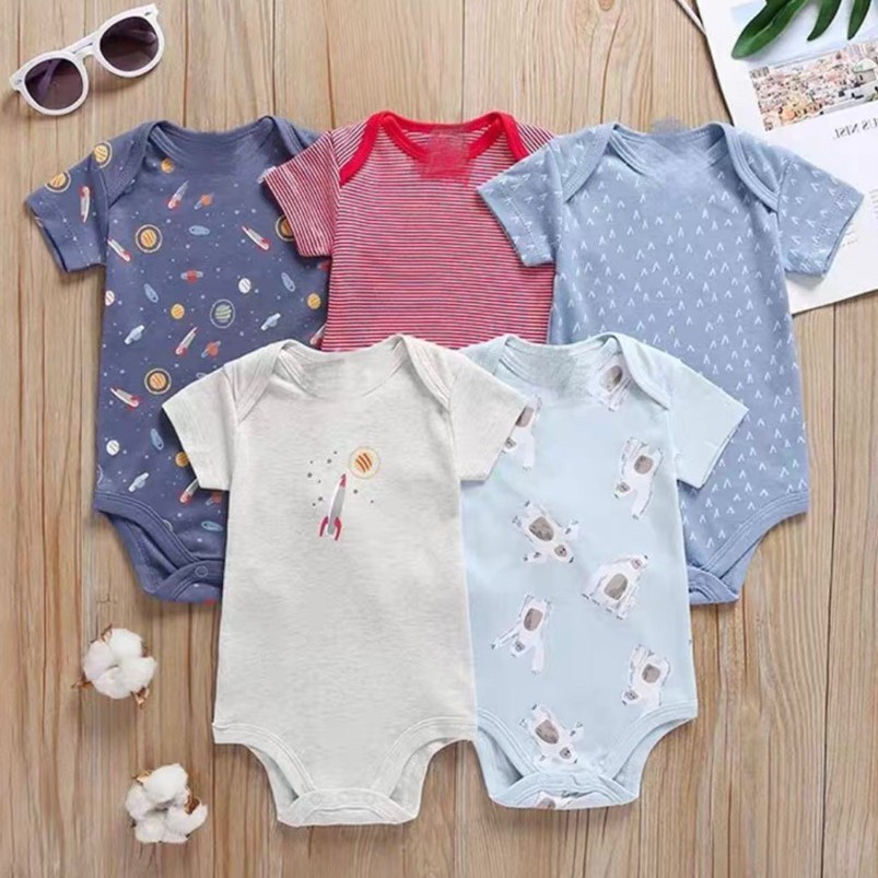 [ISI 5] 3-24 bln PAKAIAN BAYI [Kualitas Impor] BAJU ANAK JUMPER PIYAMA ROMPER UNISEX C