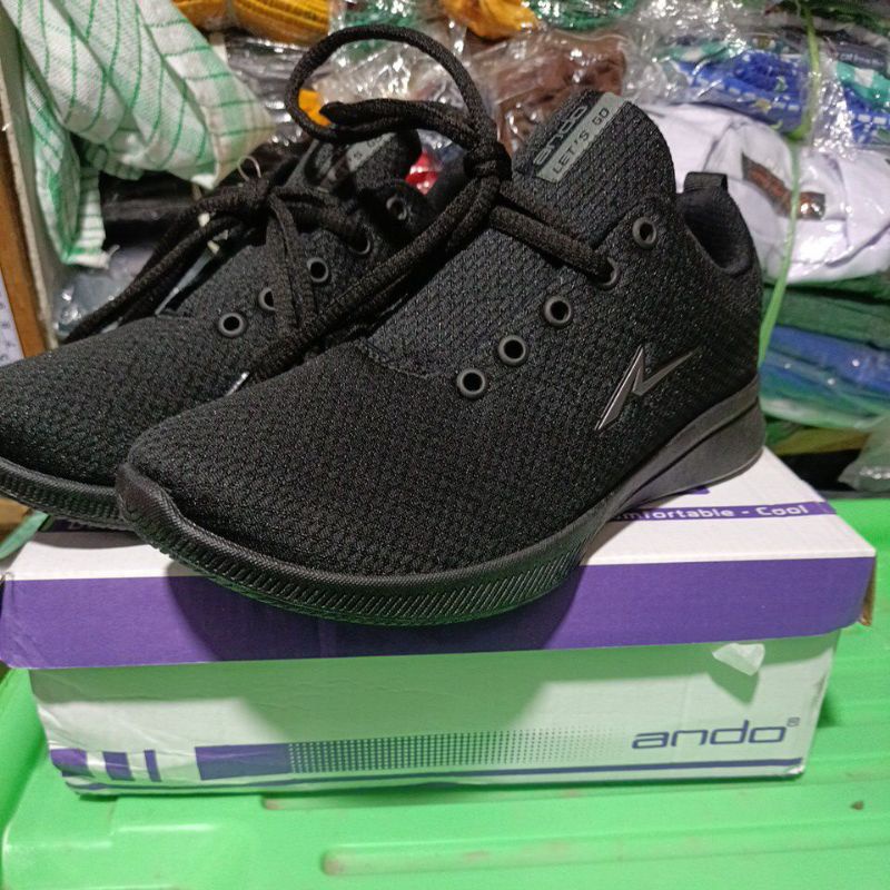 SEPATU ANDO DEWASA/SEPATU SEKOLAH SMA LAKI PEREMPUAN SIZE 37-43