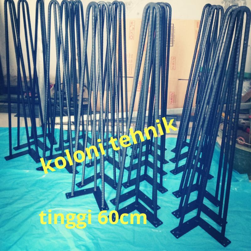 hairpin leg besi motif kaki meja besi ulir kaki meja makan