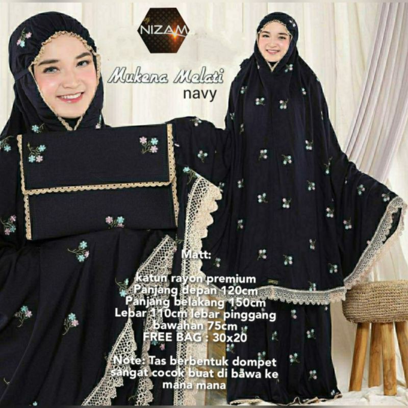 Mukena Melati by Nizam aplikasibordir asli (New Price)