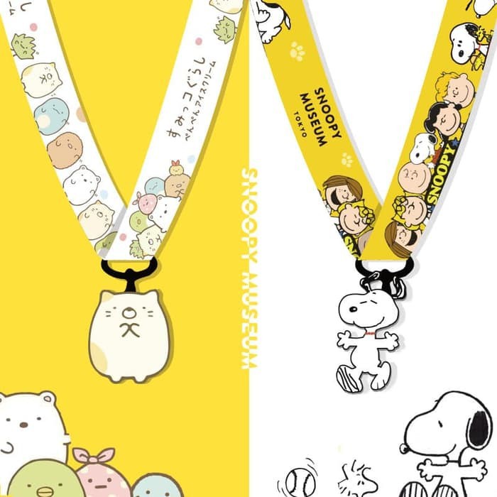 sumiko gurashi lanyard gantungan kartu id gantungan hp kunci