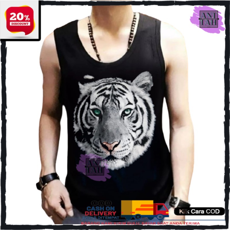 Anttah distro Cod Kaos Singlet Pria Premium  Tanktop Pria Bergambar Kaos Dalam Pria Terbaru Kaos Dal