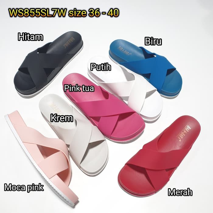 Sandal Jepit Wanita 3Second Pitch Jelly Wanita/Sendal Japit GR723 Sandal Jepit Bara Bara Sendal Japi