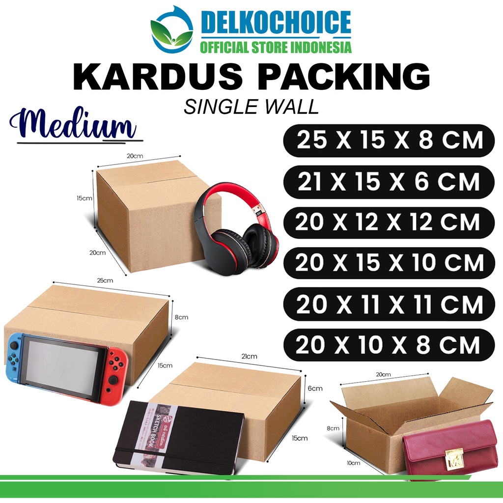 

KARDUS PACKING KARTON BOX MEDIUM DUS KOTAK PACKAGING SEDANG TEBAL RUSFET