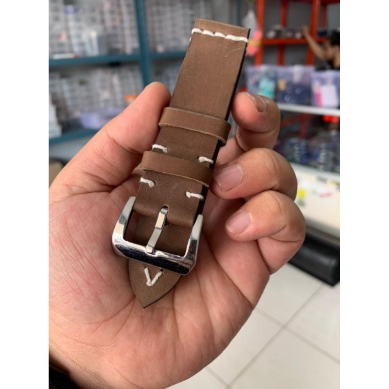 Strap Tali Jam Tangan Kulit Sapi Asli baha import crazy