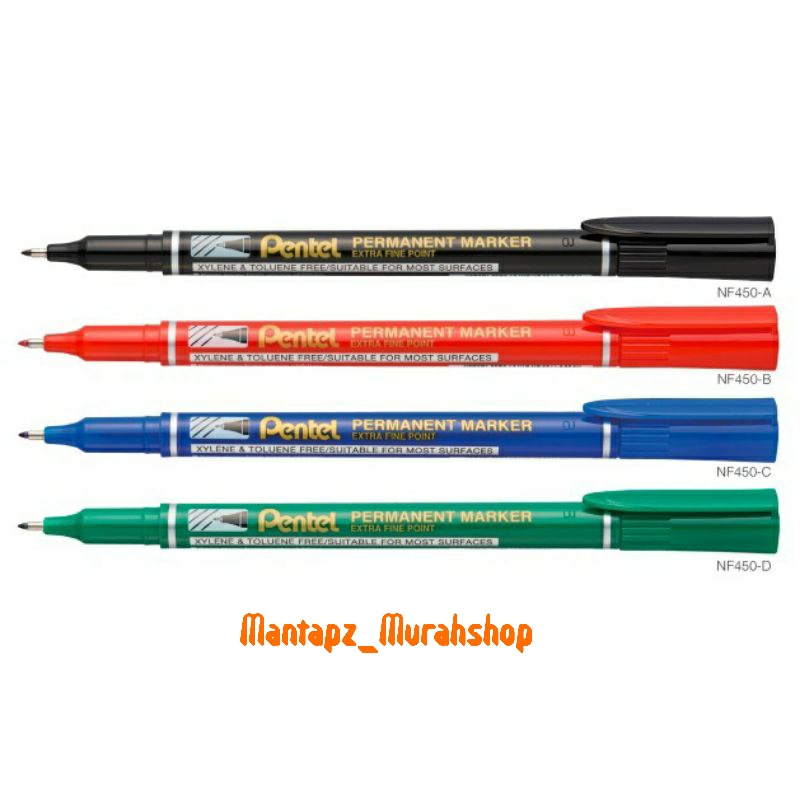 

Spidol Pentel Permanent Marker Extra Fine Point NF450