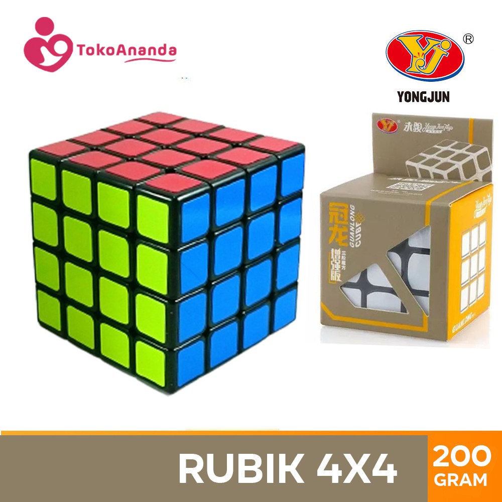 RUBIK 4X4 / RUBIK / RUBIK YONGJUN 4X4 / MAINAN RUBIK / RUBIK MAINAN ASAH OTAK/ RUBIK / RUBIC 4X4