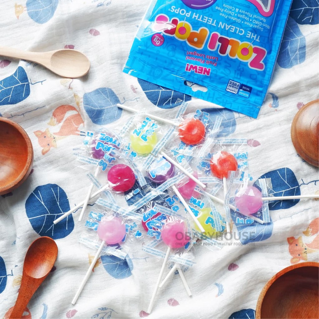 Zollipops The Clean Teeth Pops - Fruits Flavors - Satuan (1 pcs)